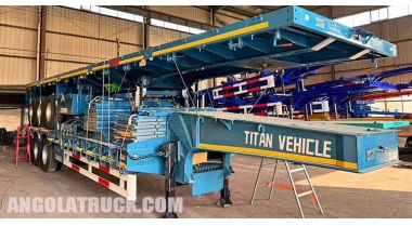 3 Axle Low Bed Trailer will be Exported to Angola