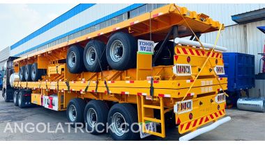 3 Axle 40 Ft Semi Flatbed Trailer will be Sent to Angola
