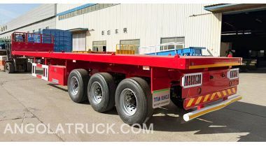 3 Axle Flatbed Trailer will be Shipped to Angola