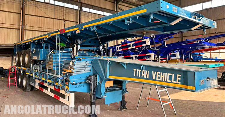 3 Axle Low Bed Trailer for Sale Price in Angola