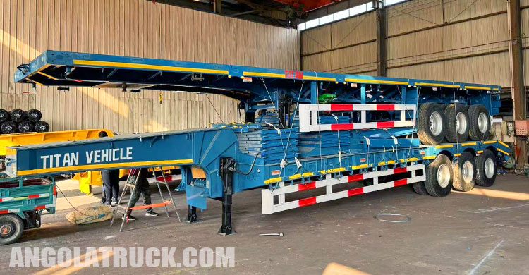 3 Axle Low Bed Trailer for Sale Price in Angola