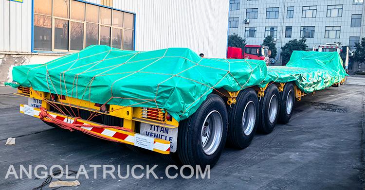 4 Axle Detachable Gooseneck Trailer for Sale in Angola
