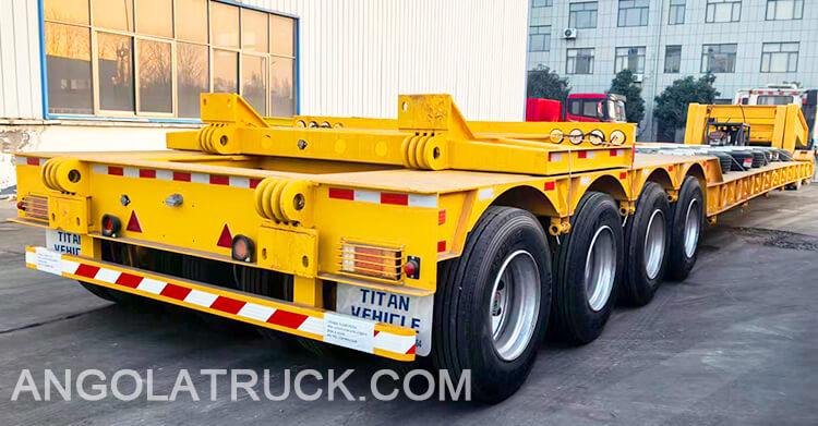 4 Axle Detachable Gooseneck Trailer for Sale in Angola