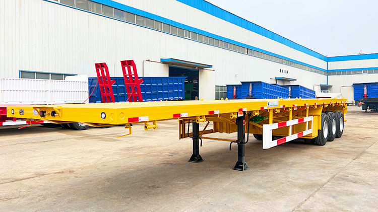 40 Ft Flatbed Semi Trailer | 3 Axle Flatbed Trailer for Sale in Angola