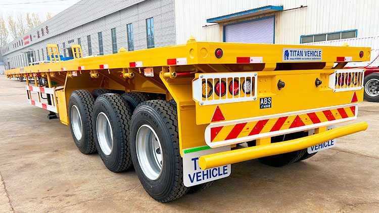 40 Ft Flatbed Semi Trailer | 3 Axle Flatbed Trailer for Sale in Angola