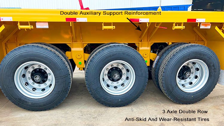 40 Ft Flatbed Semi Trailer | 3 Axle Flatbed Trailer for Sale in Angola