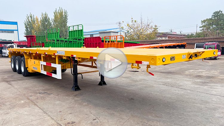 40 Ft Flatbed Semi Trailer | 3 Axle Flatbed Trailer for Sale in Angola