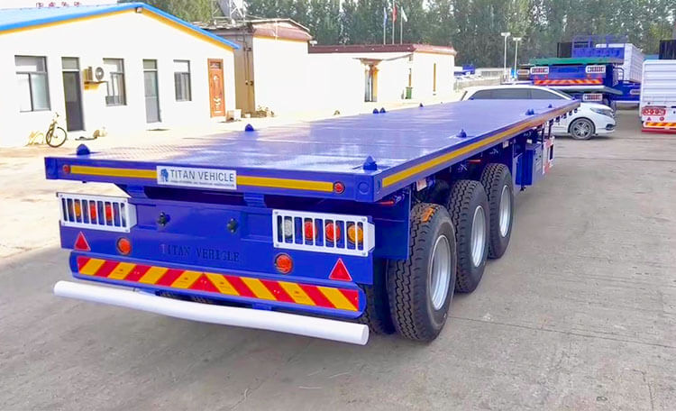 Flat Bed Semi Trailer | 3 Axle 40ft Flat Bed Trailer for Sale in Angola Luanda