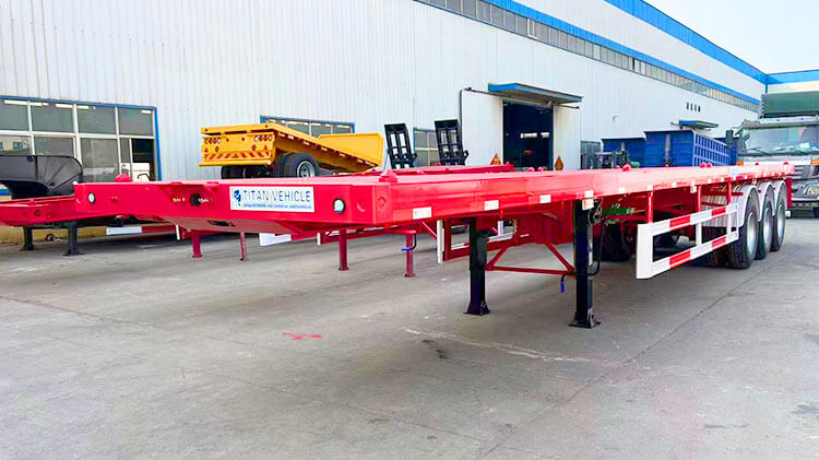 Flatbed Trailer 3 Axle | Flatbed Truck Trailer for Sale in Angola