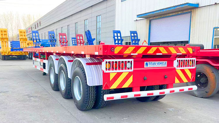 Flatbed Trailer 3 Axle | Flatbed Truck Trailer for Sale in Angola