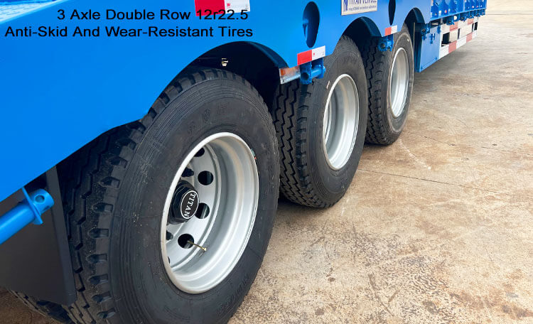 60 Ton 3 Axle Low Bed Trailer for Sale in Angola