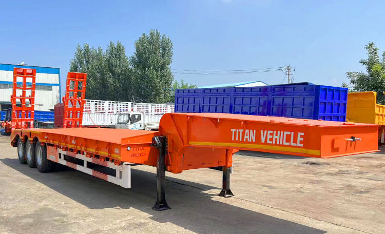 3 Axle 60 Ton Low Loader Price | Low Loader Trailer for Sale in Angola