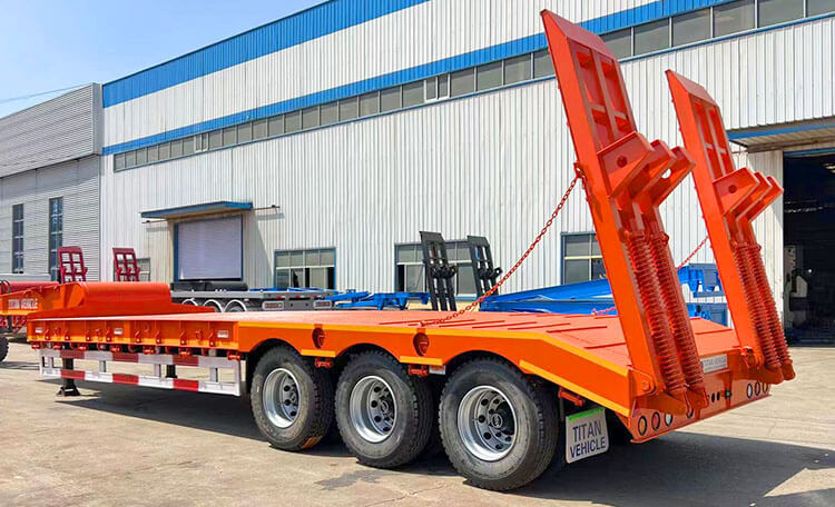 3 Axle 60 Ton Low Loader Price | Low Loader Trailer for Sale in Angola