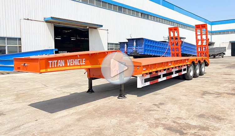 3 Axle 60 Ton Low Loader Price | Low Loader Trailer for Sale in Angola
