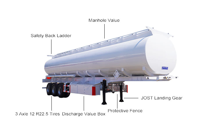 40000 Liters Diesel Tanker Price | Diesel Fuel Trailer for Sale in Angola Luanda