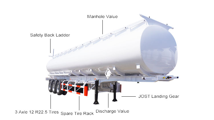 50000 Ltr Semi Tanker Trailer | Diesel Tanker for Sale in Angola