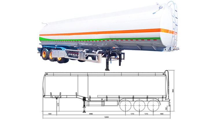 60000L Fuel Tanker Trailer for Sale in Angola Lobito