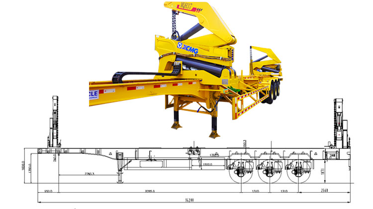 3 Axle 40 Ft Side Lifter Trailer | Container Side Lifter for Sale in Angola