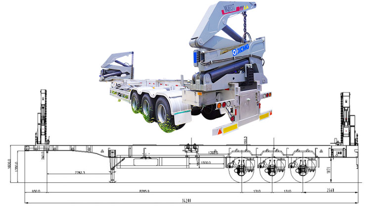 20ft 40ft Container Sideloader | Container Side Loader Trailer for Sale in Angola