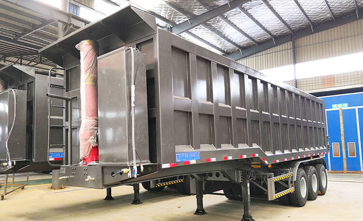 3 Axle 35 CBM Dump Semi Trailer | Semi Truck Dump Trailer for Sale in Angola
