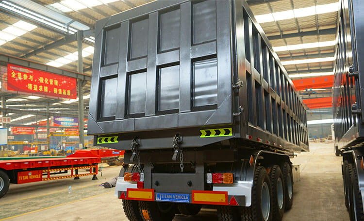 3 Axle 35 CBM Dump Semi Trailer | Semi Truck Dump Trailer for Sale in Angola