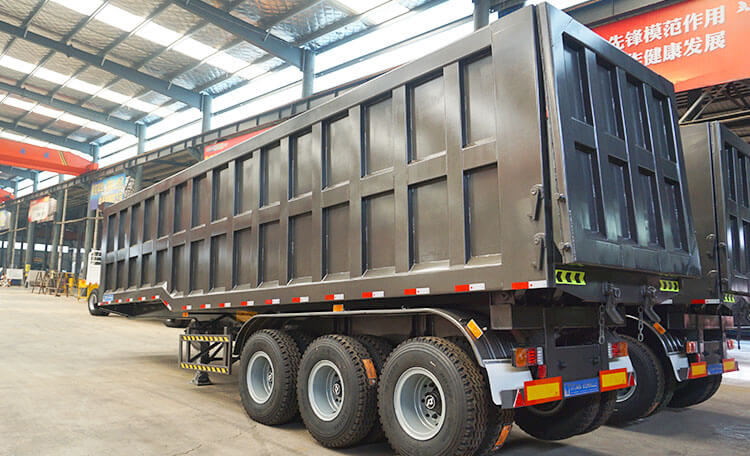 3 Axle 35 CBM Dump Semi Trailer | Semi Truck Dump Trailer for Sale in Angola