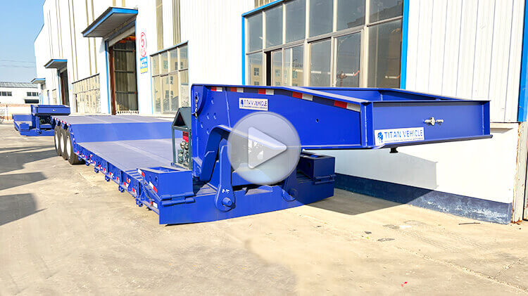 3 Axle 80 Ton Heavy Duty Lowboy Trailer for Sale in Luanda Angola