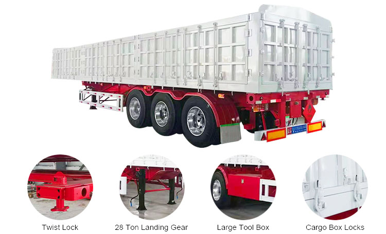 3 Axle Side Tipper Trailer for Sale in Angola
