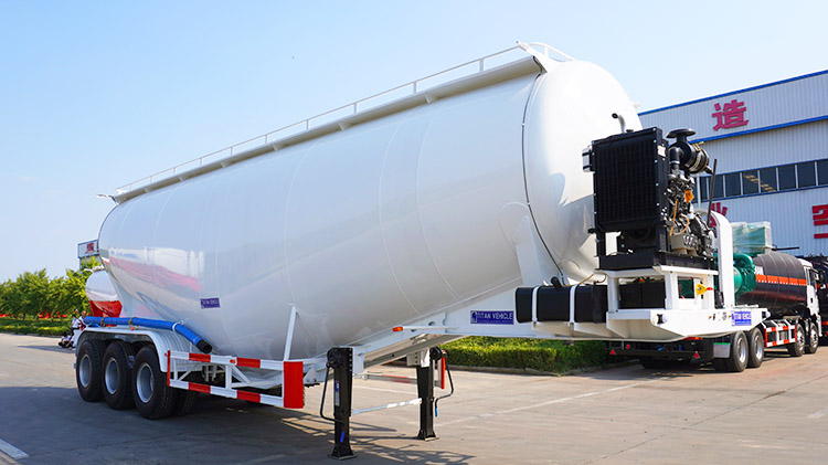 3 Axle Bulk Cement Tanker Truck | Cement Bulker Truck for Sale in Angola