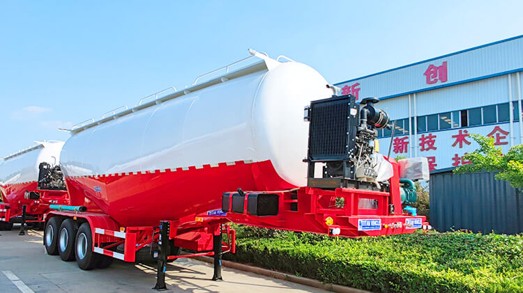 3 Axle Cement Bulker Truck | Bulk Cement Tank Semi Trailer for Sale in Angola
