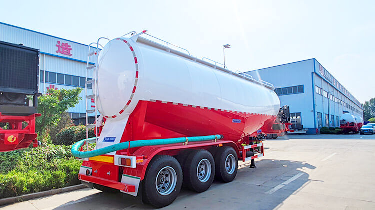 3 Axle Cement Bulker Truck | Bulk Cement Tank Semi Trailer for Sale in Angola