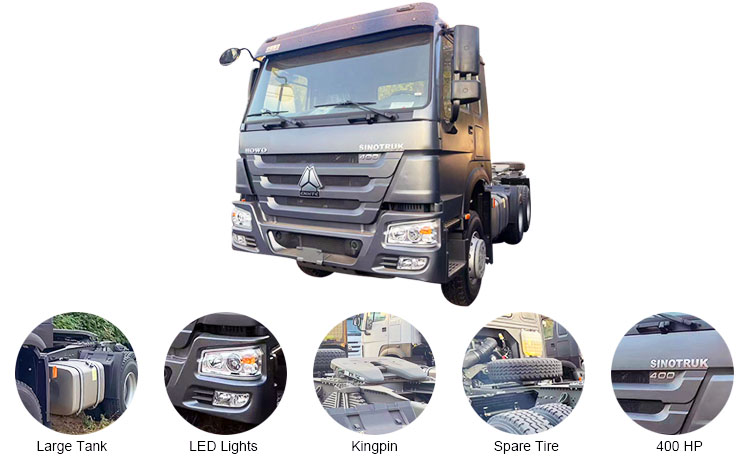 Cnhtc Sinotruk Howo 6x4 Tractor Truck 400hp for Sale in Angola