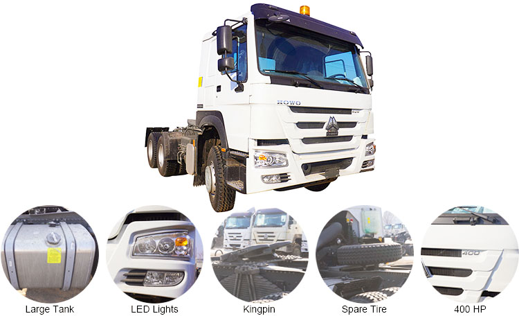 Sino Trucks Howo Tractor Head 400 HP for Sale Price in Angola
