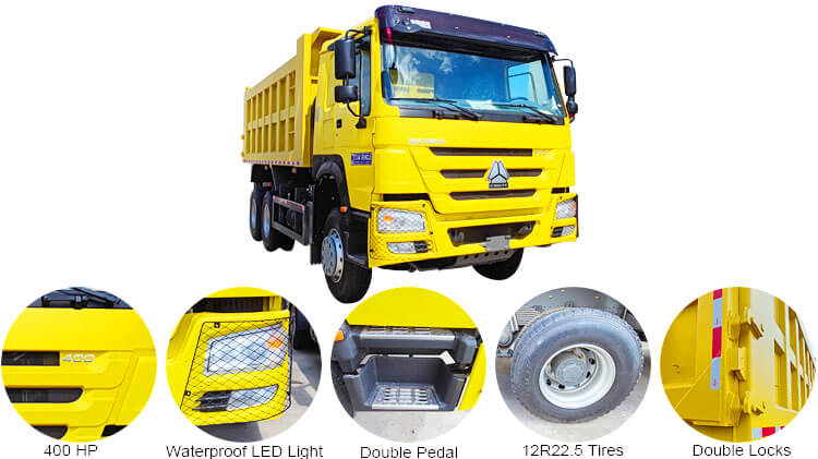 Sinotruk Howo 6x4 Dump Truck for Sale Price in Angola