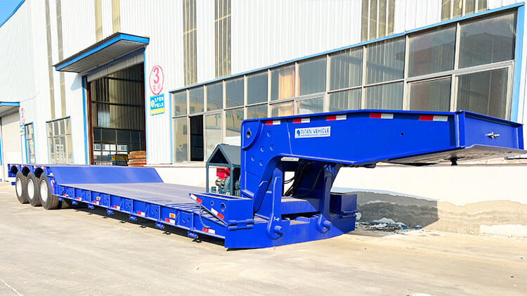 3 Axle 80 Ton Heavy Duty Lowboy Trailer for Sale in Luanda Angola