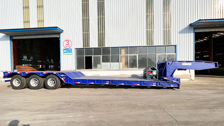 3 Axle 80 Ton Heavy Duty Lowboy Trailer for Sale in Luanda Angola