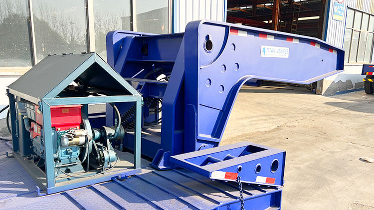 3 Axle 80 Ton Heavy Duty Lowboy Trailer for Sale in Luanda Angola