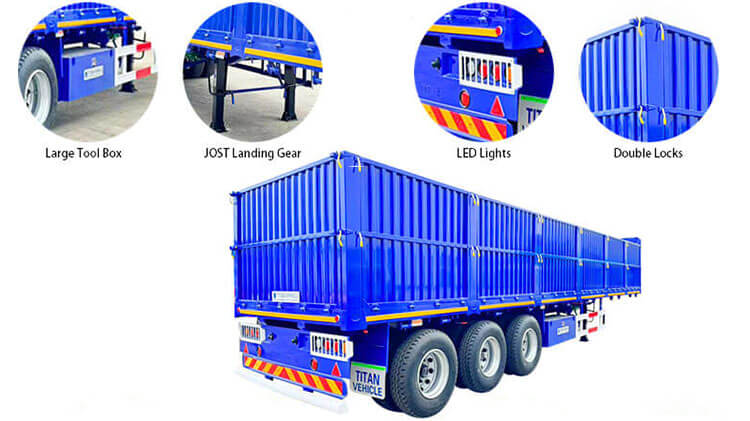 3 Axle Trailer with Drop Sides | Drop Side Trailer for Sale in Angola