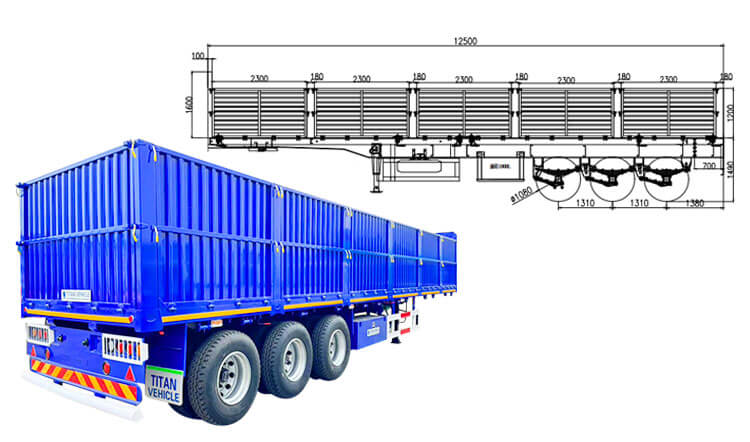 3 Axle Trailer with Drop Sides | Drop Side Trailer for Sale in Angola
