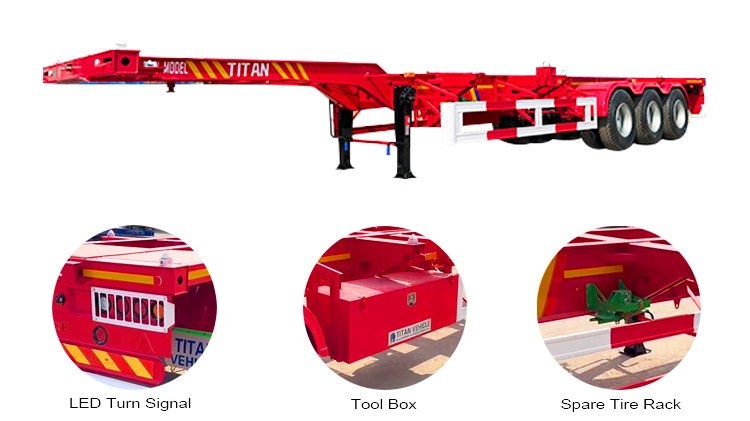 40 Foot Container Trailer Price | Container Semi Trailer for Sale in Angola