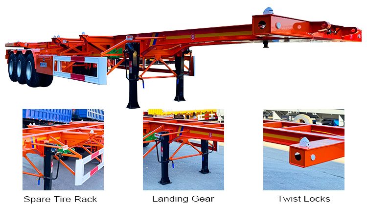 Skeletal Semi Trailer | Skeletal Trailer for Sale in Angola