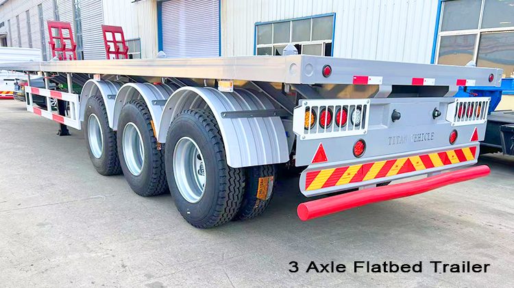 Semi Flatbed Trailer 3 Axle | Flatbed Trailer Trucks for Sale in Angola
