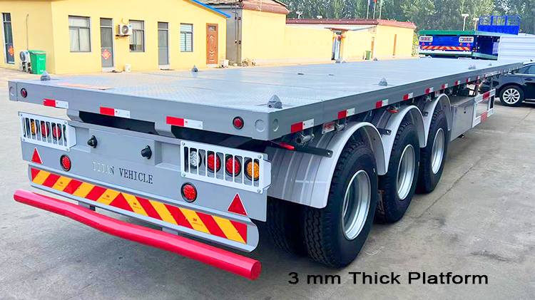 Semi Flatbed Trailer 3 Axle | Flatbed Trailer Trucks for Sale in Angola