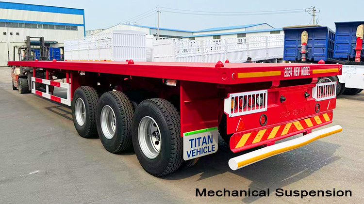 Flatbed Semi Trailer | 3 Axle Flatbed Trailer for Sale in Angola