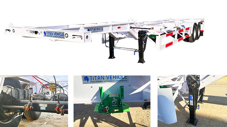 Container Chassis | 40 ft Container Trailer for Sale in Angola