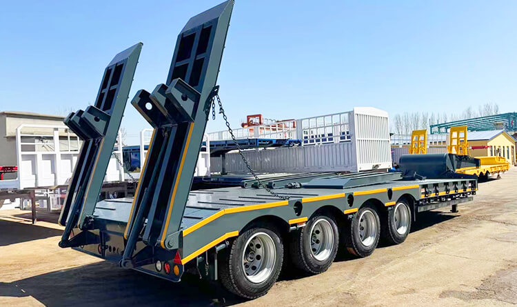 100 Ton Low Bed Trailer Truck for Sale in Angola