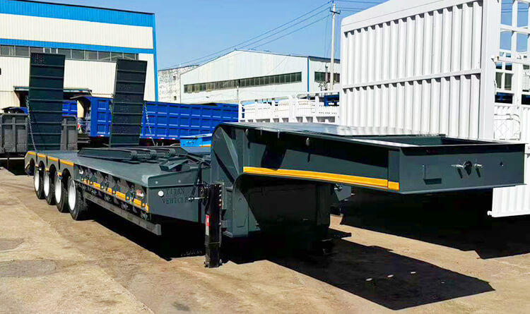 100 Ton Low Bed Trailer Truck for Sale in Angola