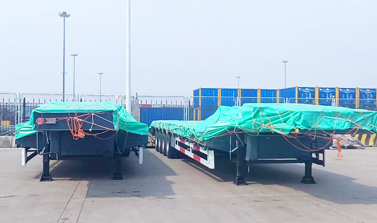 100 Ton Low Bed Trailer Truck for Sale in Angola