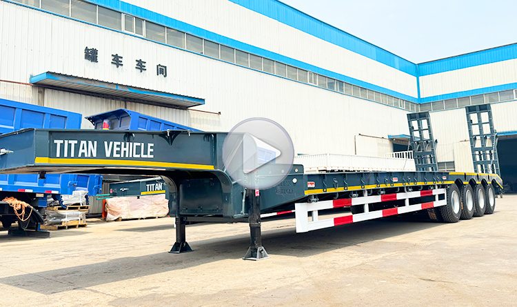 100 Ton Low Bed Trailer Truck for Sale in Angola