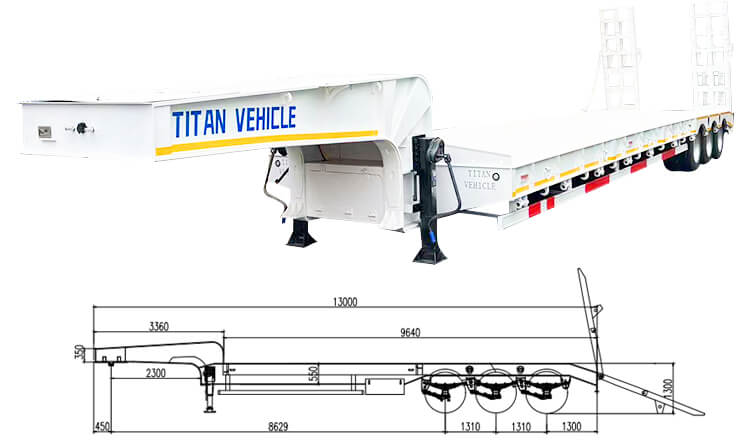 Low Loader Trailer Truck Price in Luanda Angola